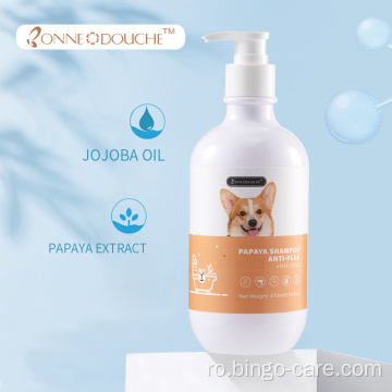 Șampon pentru curățarea animalelor de companie Papaya Anti purici pentru câini de companie